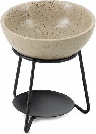 Geurbrander bowl keramiek dots