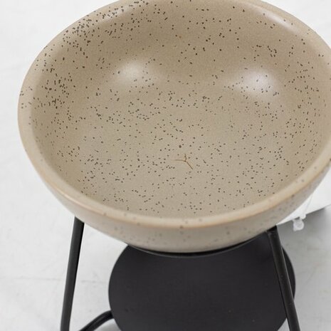 Geurbrander bowl keramiek dots